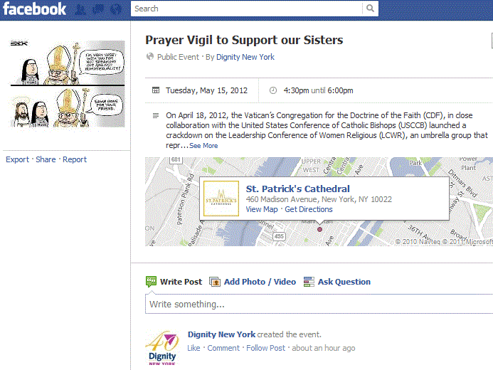 Join Us for the Pray Vigil to Support our Sistes
